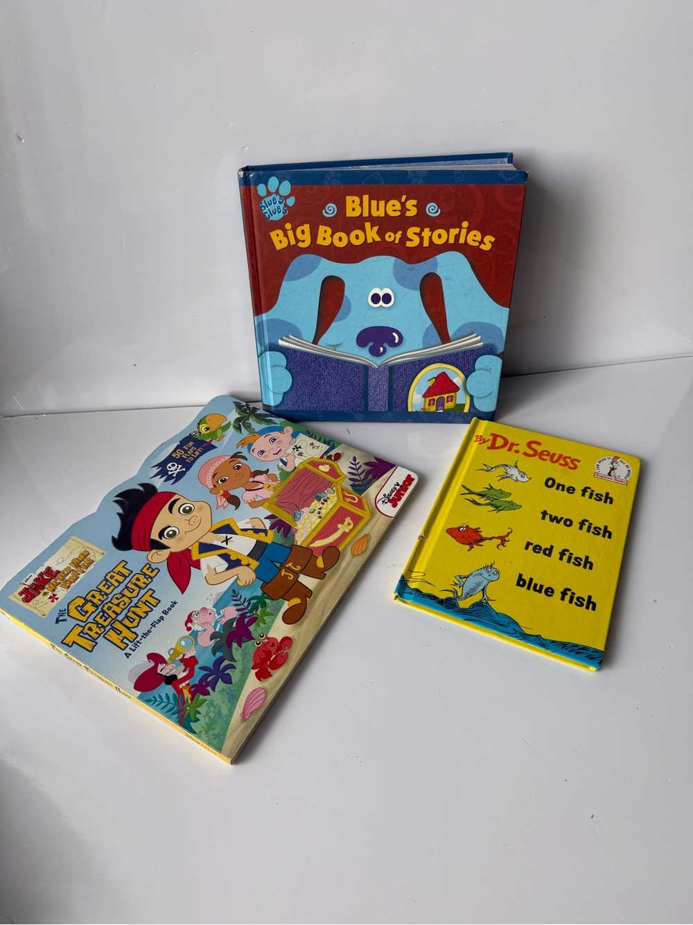 Children’s Book Lot Of Three Blues Clues Jake The Pirate Dr Suess